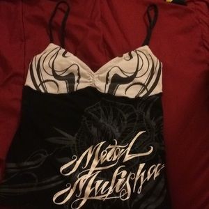 Metal mulisha tank top skinny strapped